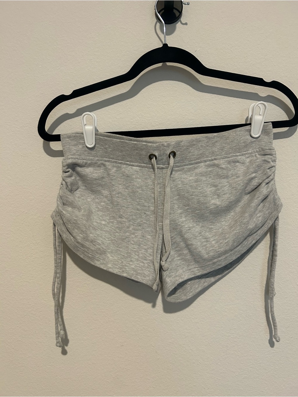 OP Women’s Gray Mini Lowrise Drawstring Lounge Shorts